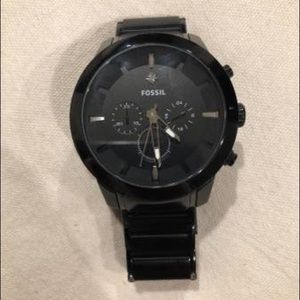 Black men’s fossil watch